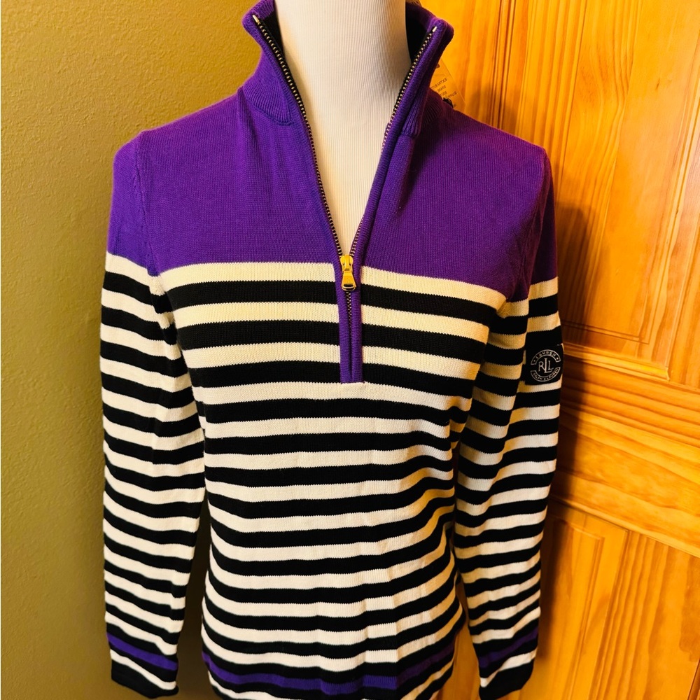 Ralph Lauren 1/4 zip up sweater (size S)